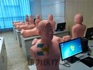 “康為醫(yī)療”心肺音聽診觸診標(biāo)準(zhǔn)化模擬病人，心臟聽診模擬訓(xùn)練模型